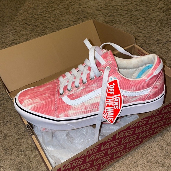Vans Shoes - Vans Pink and White Women's Sneakers